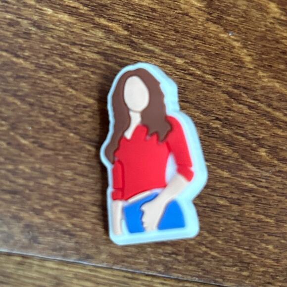 CROCS Mean Girls Cady Silhouette Shoe Jibbitz Charm - Picture 1 of 2